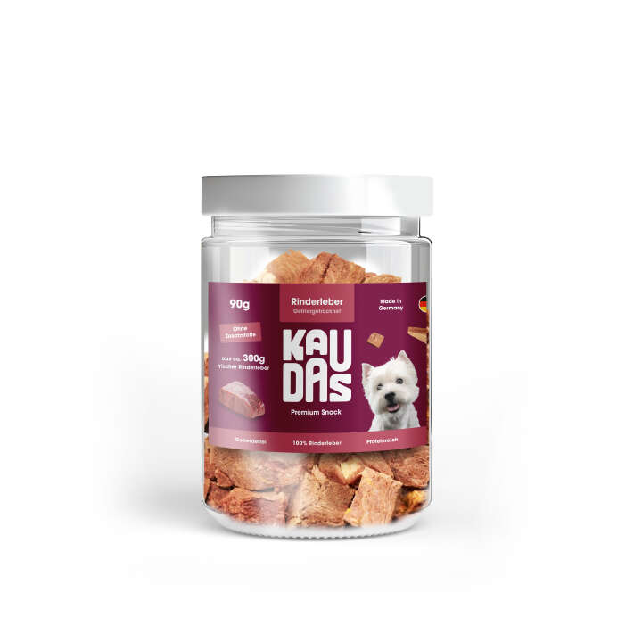 KAUDAS Hundeleckerli RinderleberPur Natursnack